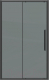 Душевая дверь Grossman Cosmo 110x195 / 100.K33.02.110.21.10 (черный матовый/стекло тонированное) - 