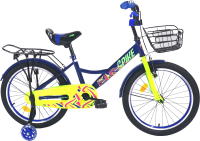 Детский велосипед Krakken Spike 16 2020 в коробке разобранный (16, синий) - 