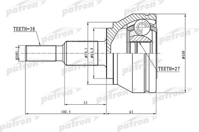 

ШРУС, PCV1633