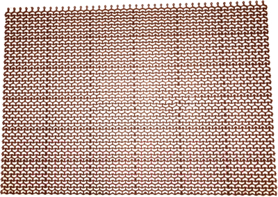 Коврик грязезащитный Ковропласт Волна (80x120, коричневый)