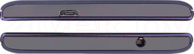 Смартфон Prestigio MultiPhone 5505 Duo (синий) - верхняя и нижняя панели