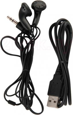 MP3-плеер Ritmix RF-8500 (4GB, черный) - наушники и USB-кабель
