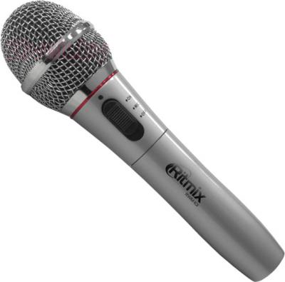 Микрофон Ritmix RWM-101 (титан) - общий вид