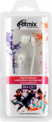 Наушники Ritmix RH-017 (White) - вид в упаковке