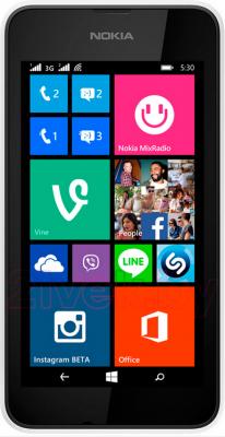Смартфон Nokia Lumia 530 (White) - общий вид