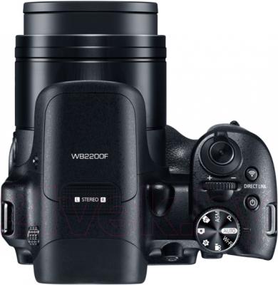 Компактный фотоаппарат Samsung WB2200 (Black) - вид сверху