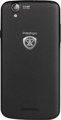 Смартфон Prestigio MultiPhone 5504 Duo (металлик) - задняя панель