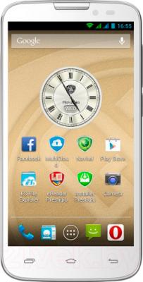 Смартфон Prestigio MultiPhone 5517 Duo (белый) - общий вид