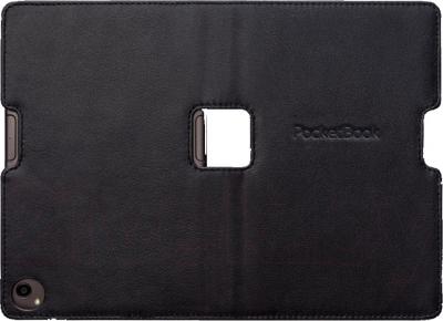 Обложка для электронной книги PocketBook PBPUC-650-BK (черно-коричневый) - в раскрытом виде
