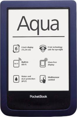 Электронная книга PocketBook Aqua 640 (темно-синий) - общий вид