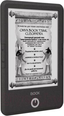 Электронная книга Onyx Boox T76ML Cleopatra (серый металлик) - вполоборота
