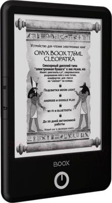 Электронная книга Onyx Boox T76ML Cleopatra (черный) - вполоборота