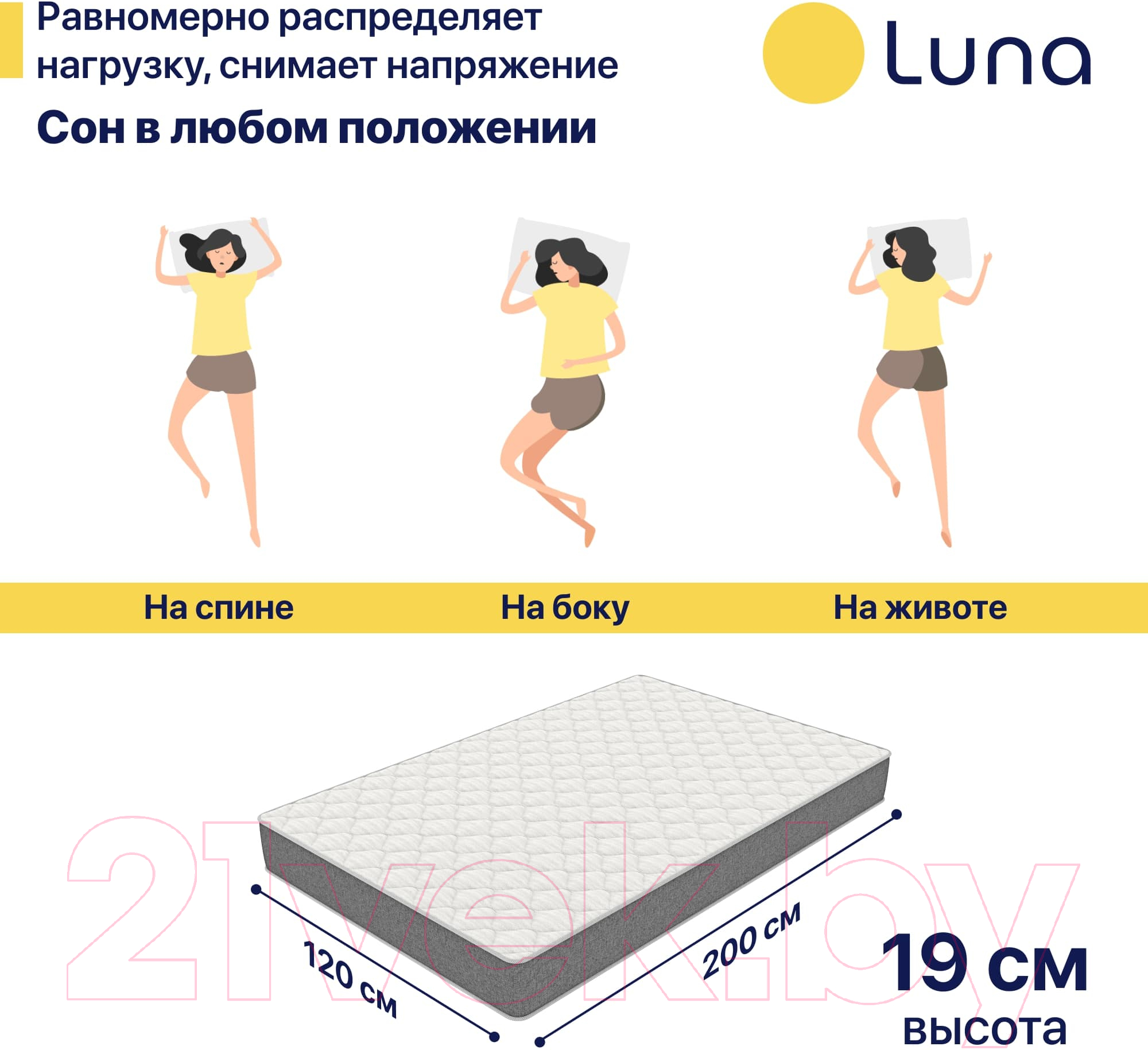 Матрас Luna Home Balance 120x200 — фото 5