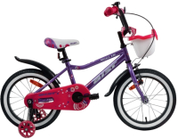 Детский велосипед AIST Wiki 16 2023 в коробке разобранный (16, фиолетовый) - 
