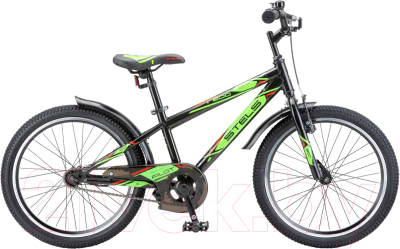 Детский велосипед STELS Pilot 20 200 VC (11, черный/салатовый, разобранный, в коробке)