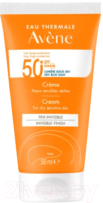 Крем солнцезащитный Avene Eau Thermale SPF 50+ (50мл)