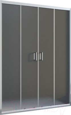 Душевая дверь Veconi 150x185 / VN45-150-02-19C1 (стекло матовое/хром)