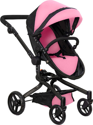 Коляска для куклы Carrello Fortuna (Pink Black) - 