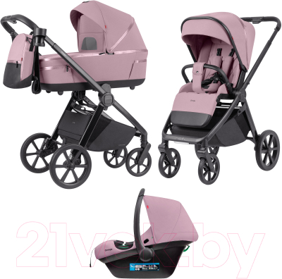 Детская универсальная коляска Carrello Omega Plus 3 в 1 / CRL-6545 (Galaxy Pink)