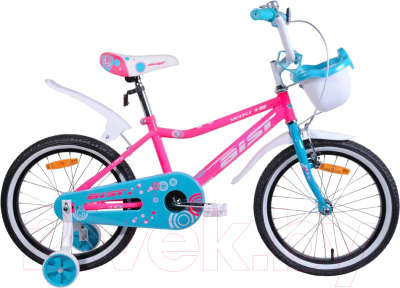 Детский велосипед AIST Wiki 18 2024 (розовый, разобранный, в коробке)