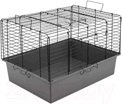 Клетка для грызунов Homepet №2 87984 (58x40x32.5см, серый/черный)