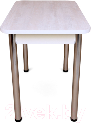 Обеденный стол СВД Юнио 110x70 / 004.П17.Х (ледяное дерево/хром)