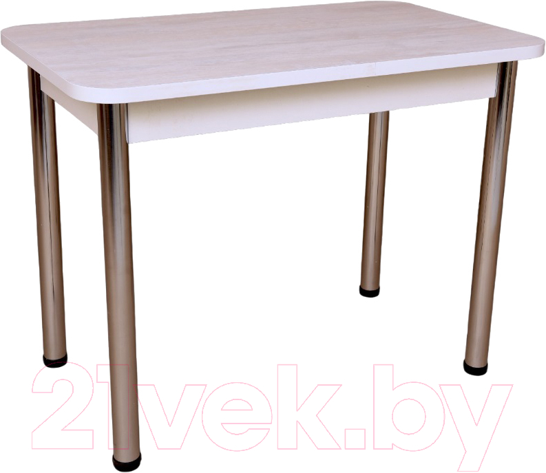 Обеденный стол СВД Юнио 120x75 / 005.П17.Х (ледяное дерево/хром)