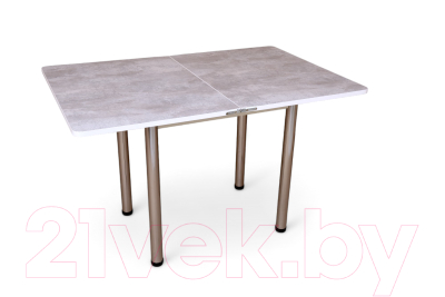 Обеденный стол СВД Юнио 80x60-120 / 013.П16.Х (бетон/хром)