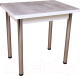 Обеденный стол СВД Юнио 80x60-120 / 013.П16.Х (бетон/хром) - 