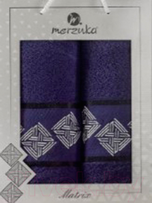 Набор полотенец Merzuka 50x90/70х140 / 11288 (синий)
