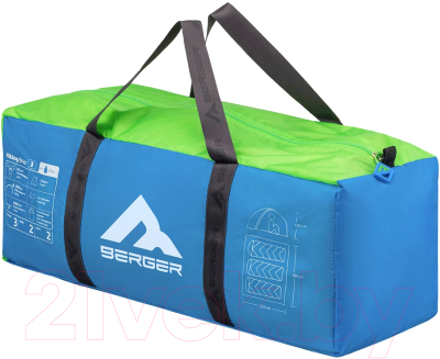 Палатка Berger Hiking Brio 3 / BHB243T-01 (голубой)