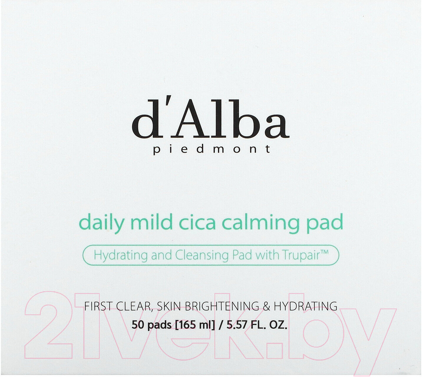 Пэд для лица d'Alba Daily Mild Cica Calming Pad