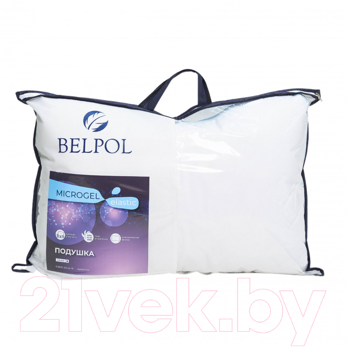 Подушка для сна Belpol Microgel Elastic 48x68 / ПМТмэ-57 — фото 3