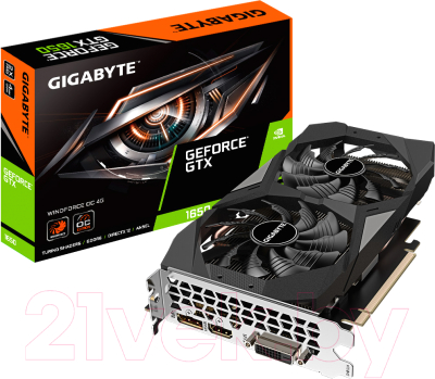 Видеокарта Gigabyte GeForce GTX 1650 4GB D6 Windforce OC (GV-N1656WF2OC-4GD 3.0)