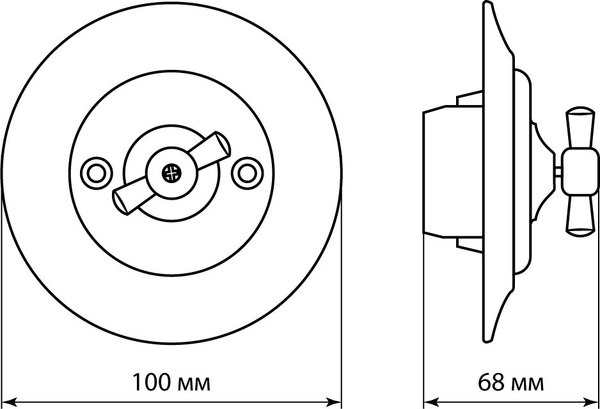 Выключатель TDM Болонь SQ1820-0014 (белый)