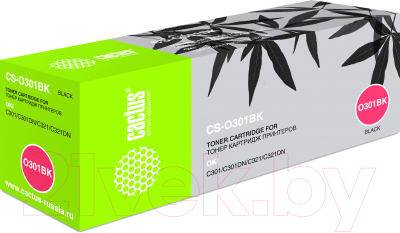 Тонер-картридж Cactus CS-O301BK
