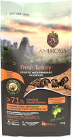 Сухой корм для собак Ambrosia Mediterranean д/взр. собак с ожирением индейка / U/AHT5 (5кг) - 
