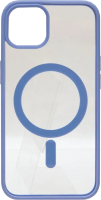 Чехол-накладка Case Acrylic MagSafe для iPhone 14 (голубой) - 