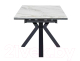 Миниатюра изображения товара Обеденный стол Signal Columbus 160-240x90 (Amber Bianco белый/черный)
