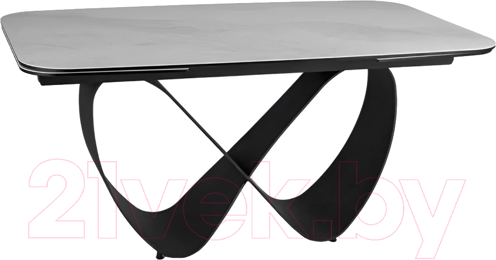 Обеденный стол Signal Infinity 160-240x95 (Ceramic Nature Cloud белый/черный)