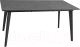 Обеденный стол Signal Rene 160-200x90 (серый мрамор/черный) - 
