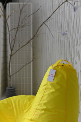 Бескаркасное кресло Mio Tesoro Груша XL / GF-110x75-ZH (желтый)