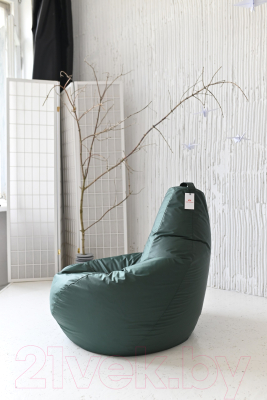 Бескаркасное кресло Mio Tesoro Груша XL / GF-110x75-Z (темно-зеленый)