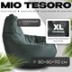 Бескаркасное кресло Mio Tesoro Груша XL / GF-110x80-Z (темно-зеленый) - 