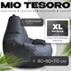 Бескаркасное кресло Mio Tesoro Груша XL / GF-110x80-GR (графит) - 