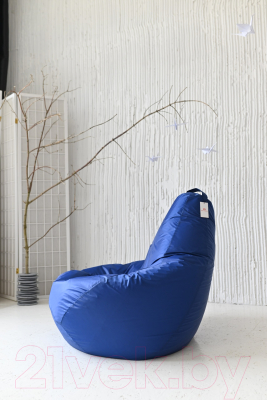 Бескаркасное кресло Mio Tesoro Груша XXL / GF-130x85-SI (синий)