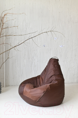 Бескаркасное кресло Mio Tesoro Груша XXL / GF-130x85-SH (шоколад)