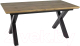 Обеденный стол Signal Xaviero II 160-240x90 (дуб артизан/черный) - 