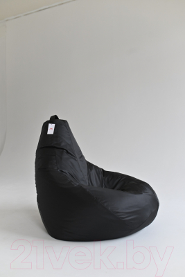 Бескаркасное кресло Mio Tesoro Груша XXL / GF-130x85-CH (черный)