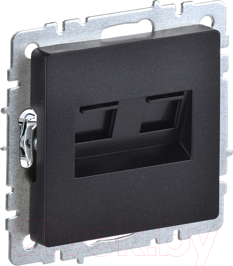 Розетка IEK Brite BR-K20-2-K02 (черный)